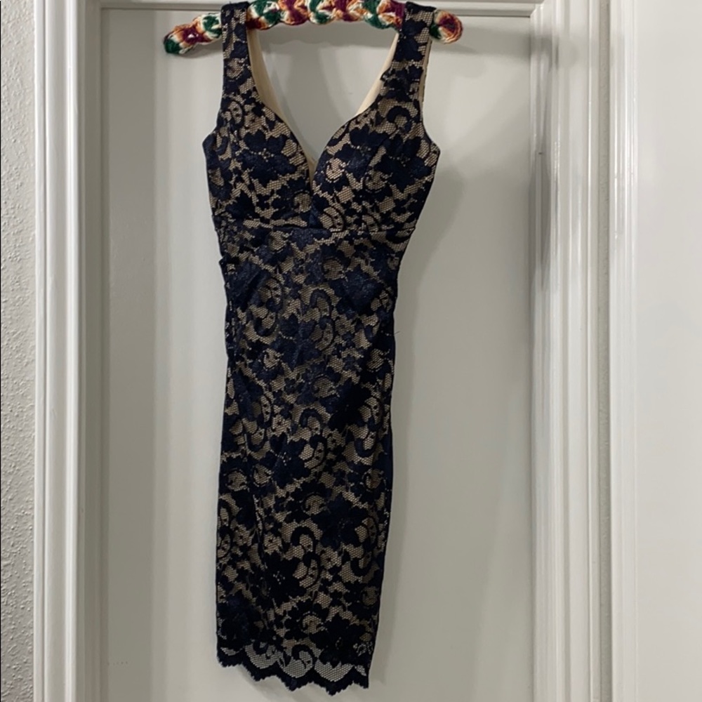 Sexy black lace dress